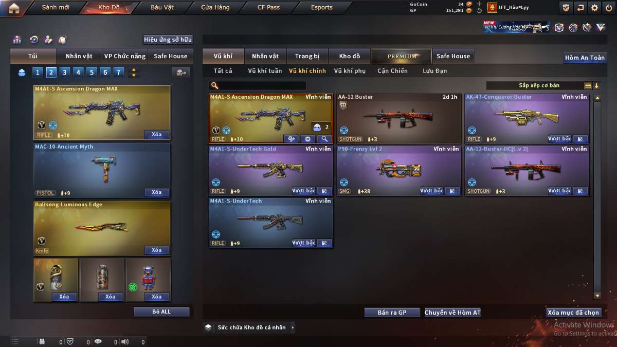 shop acc cf uy tin gia re